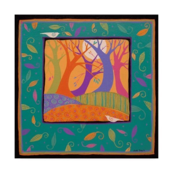 Trademark Fine Art Sue Davis 'Dancing Trees Abstract Modern' Canvas Art, 35x35 ALI44121-C3535GG